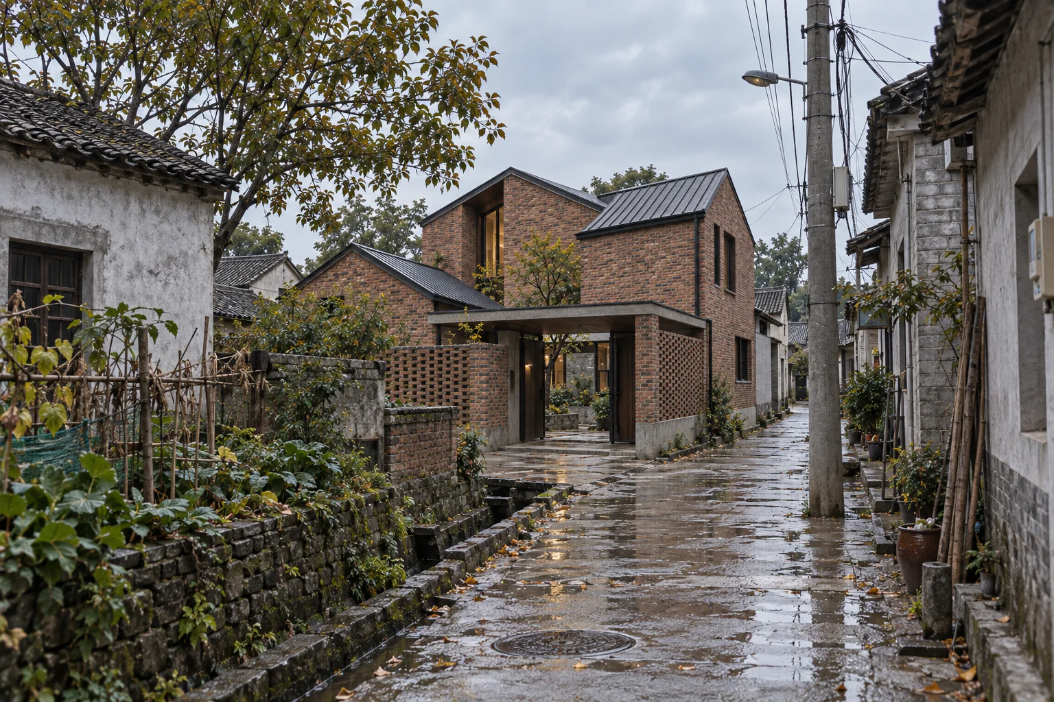 折瓦院·坡屋顶院落自建房 - 建築空間 - 圖片 16