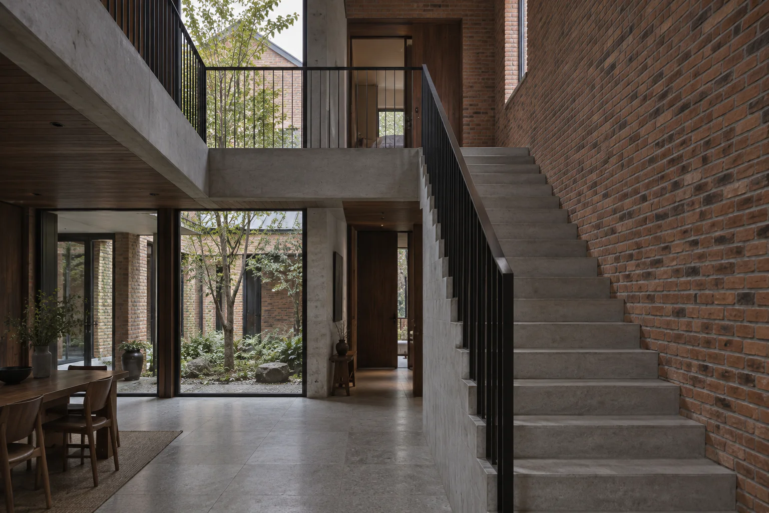 折瓦院·坡屋顶院落自建房 - 建築空間 - 圖片 10