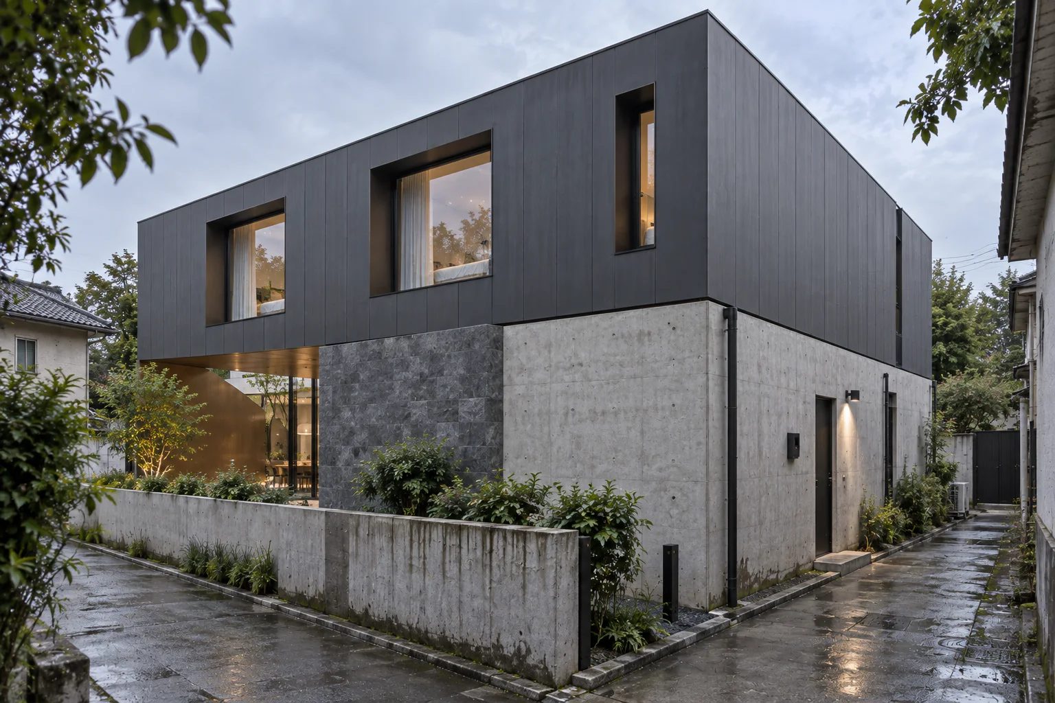 切院宅·斜切中庭现代住宅 - 建築空間 - 圖片 20