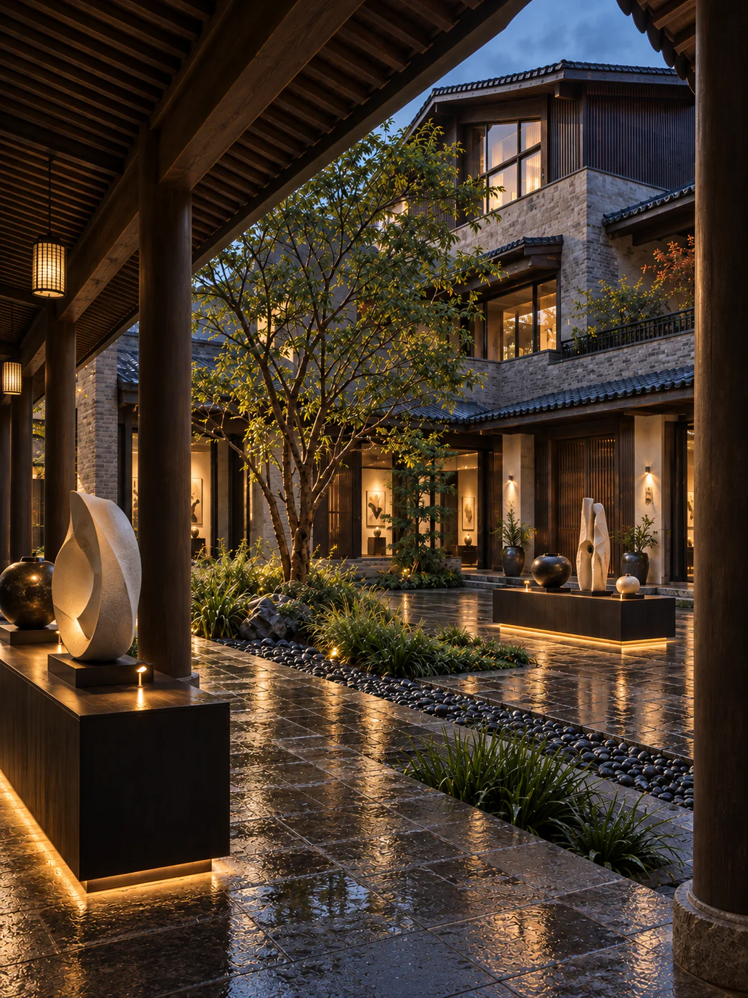 灰陶折脊·东方生活美学会馆 - 建築空間 - 圖片 3